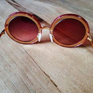 Von Zipper round pink polarized sunglasses